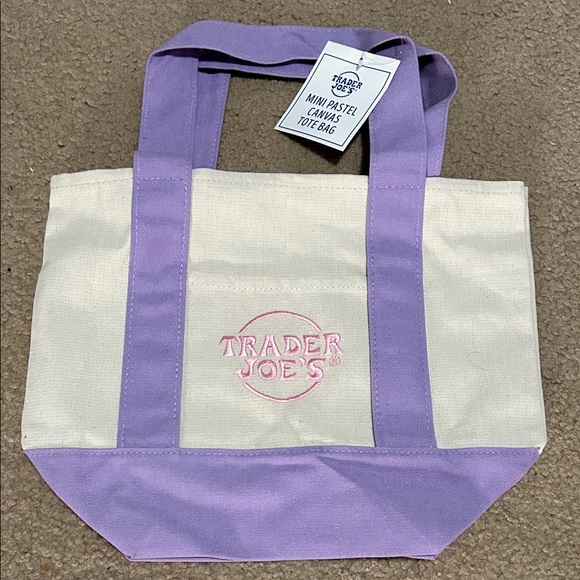 Handbags - NEW Lavender & Pink
 Mini Trader Joes tote
